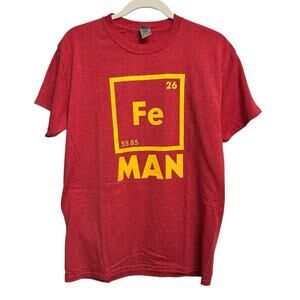 Marvel’s Ironman Element Science Graphic Tee Men's M Red‎ Short Sleeve